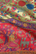 Green Zari Silk Shawl