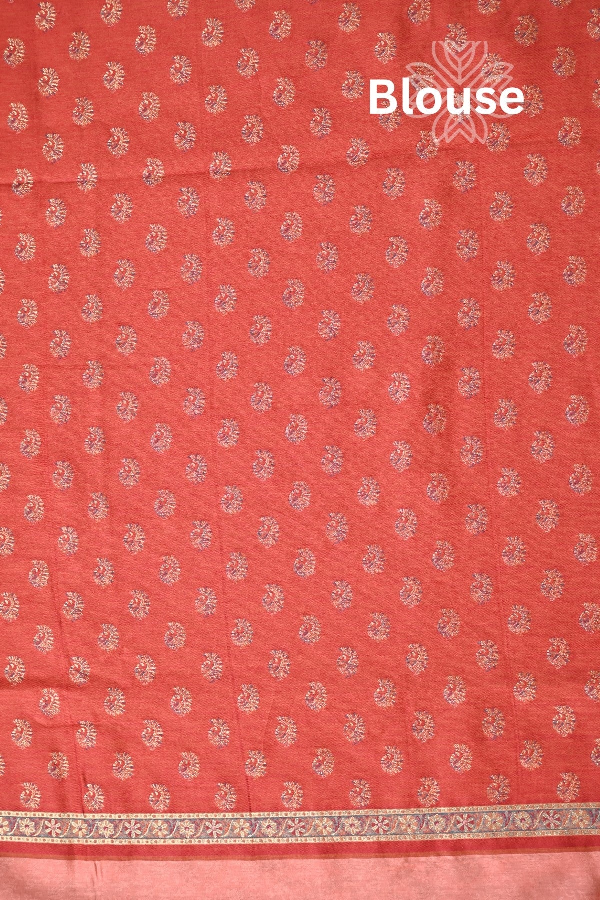 Peach Kani Kalamkari Silk Saree