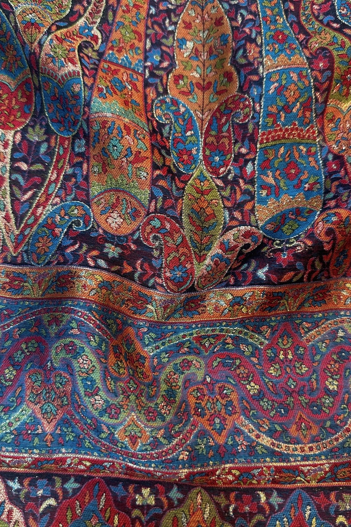 Black Kani Jamawar Pallu Silk Saree