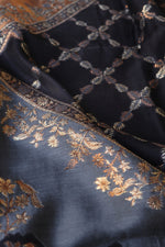 Black Kani Silk Suit