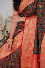 Green Kani Kanjivaram Silk Saree