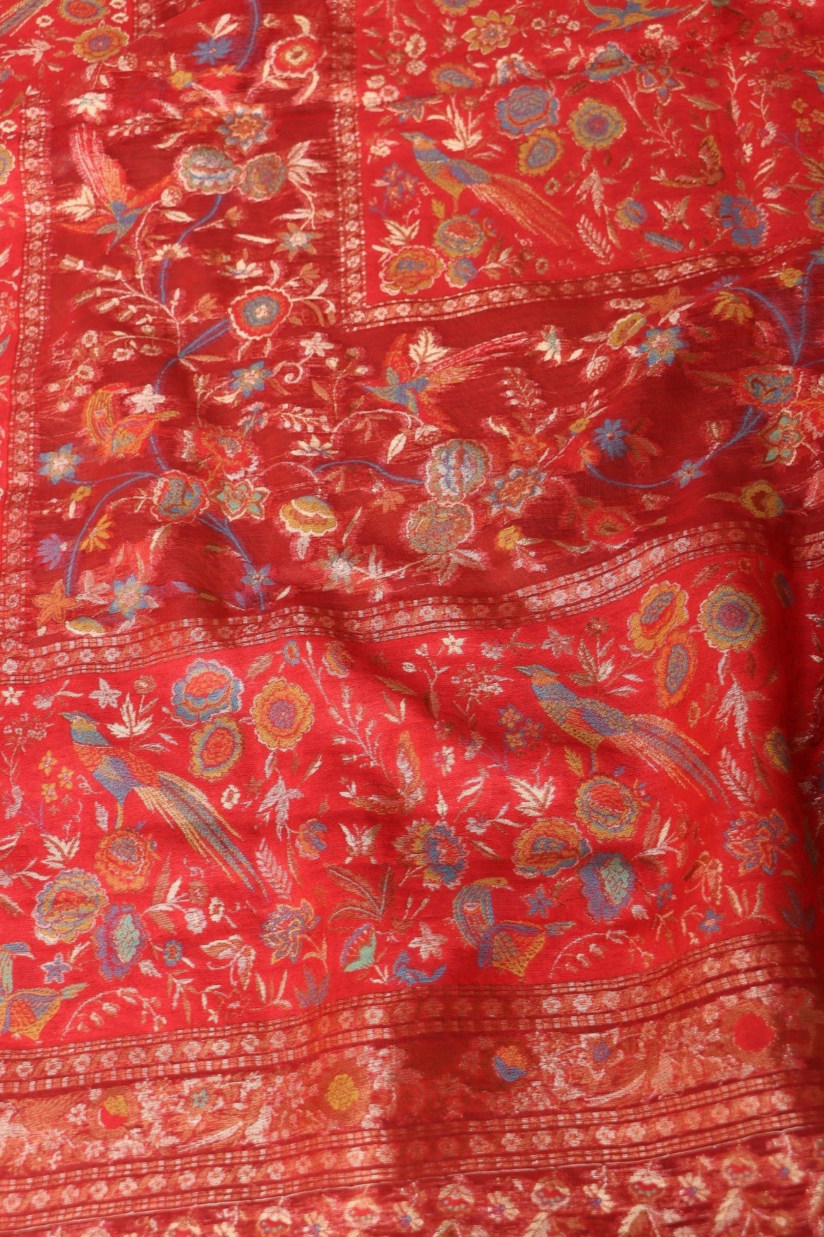 Red Kani Silk Suit