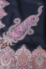 Black Men Fine Wool Jamawar Border Shawl