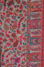 Beige Kani Paisley Men Fine Wool Shawl