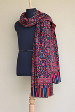 Black Kani Men Fine Wool Shawl