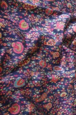 Navy Blue Kani Silk Saree