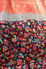 Black Kani Zari Pallu Silk Saree