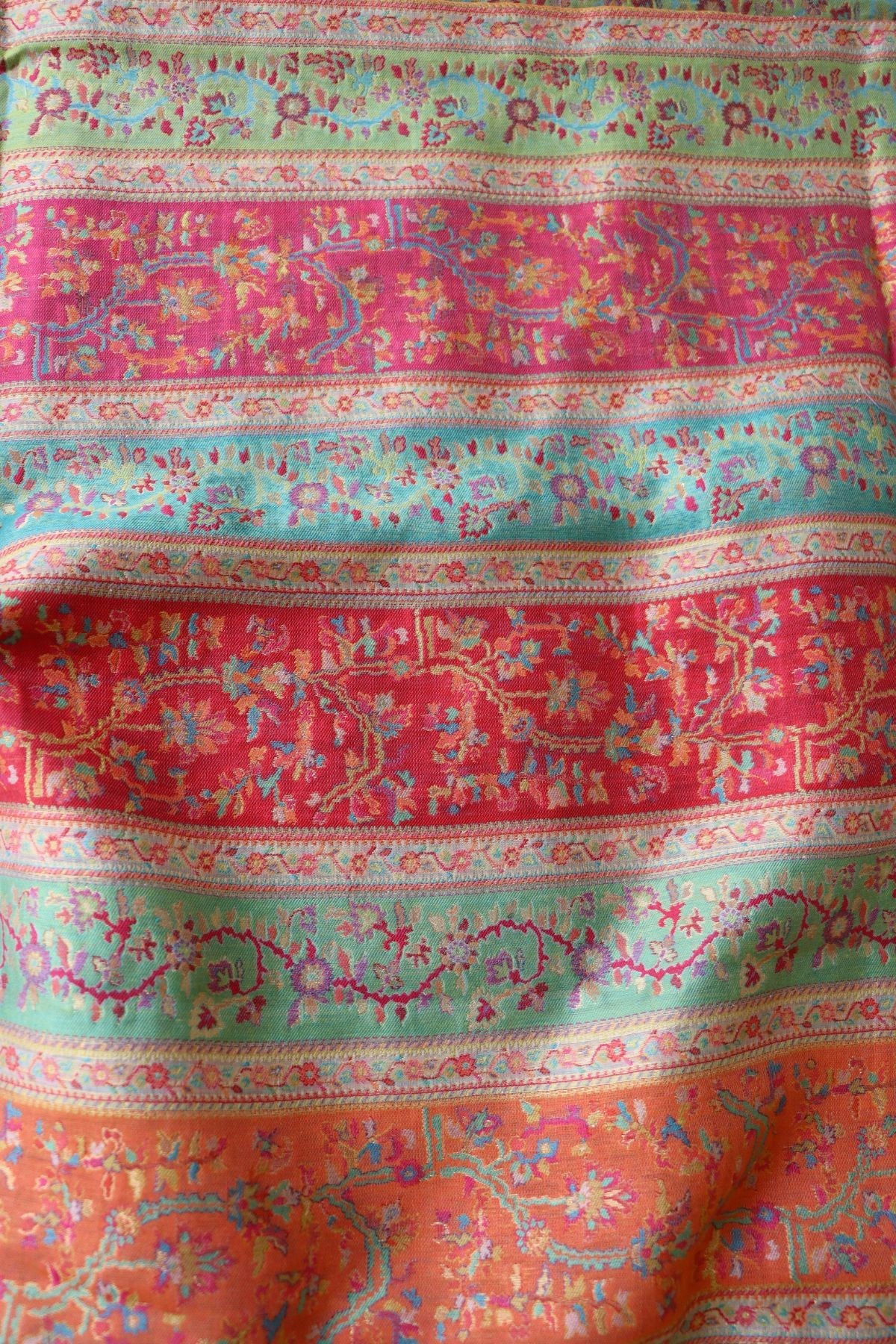 Beige Kani Jamawar Silk SareeImperial Weaves