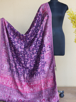 Purple Kani Silk Figure Dupatta Imperial Weaves
