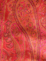 Red Kani Silk Jamawar Paisley DupattaImperial Weaves