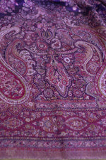 Purple Kani Silk Jamawar Paisley Dupatta