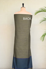 Olive Green Fine Wool Zari Embroidered Unstitched Suit