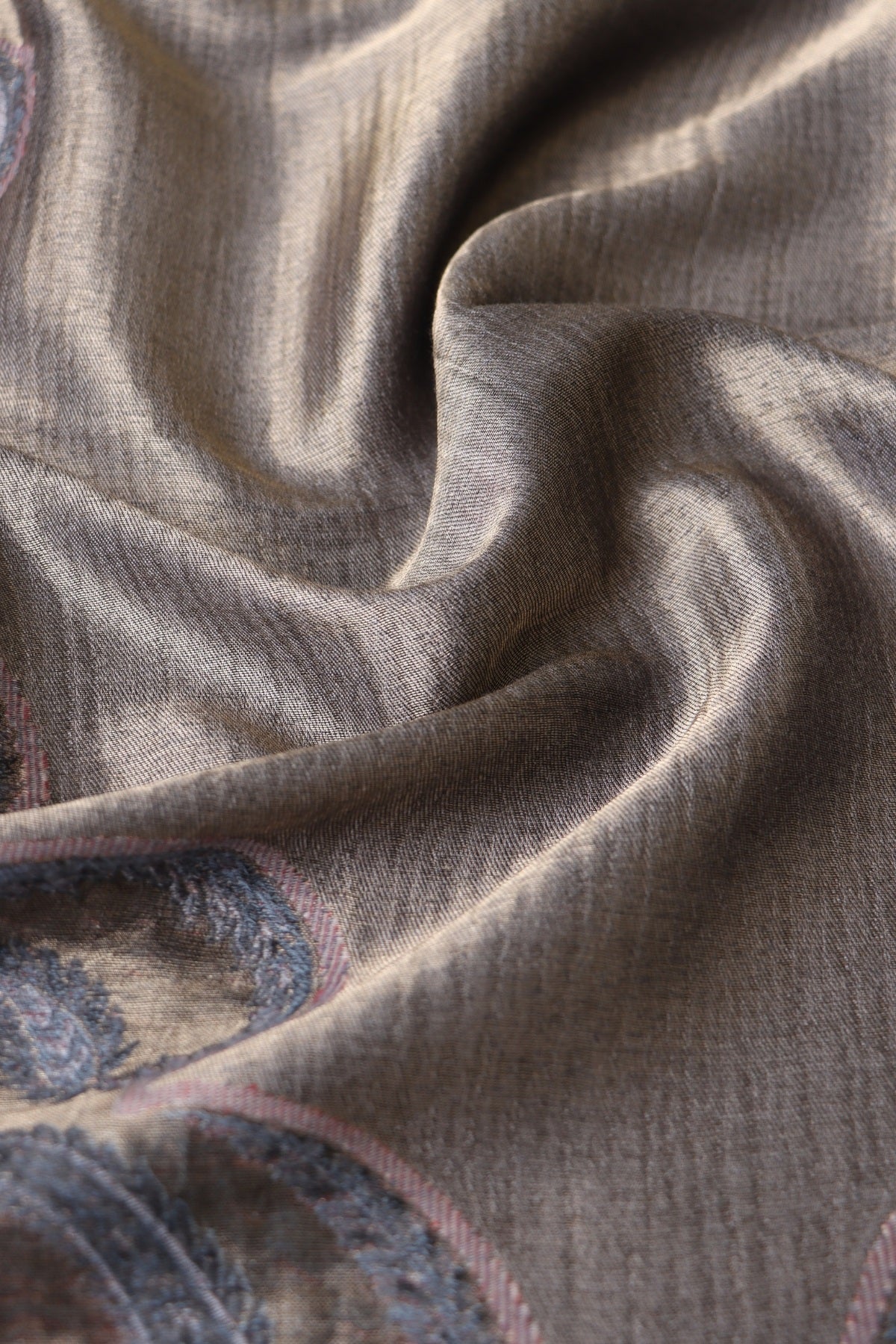 Grey Paisley Moonlight Shawl