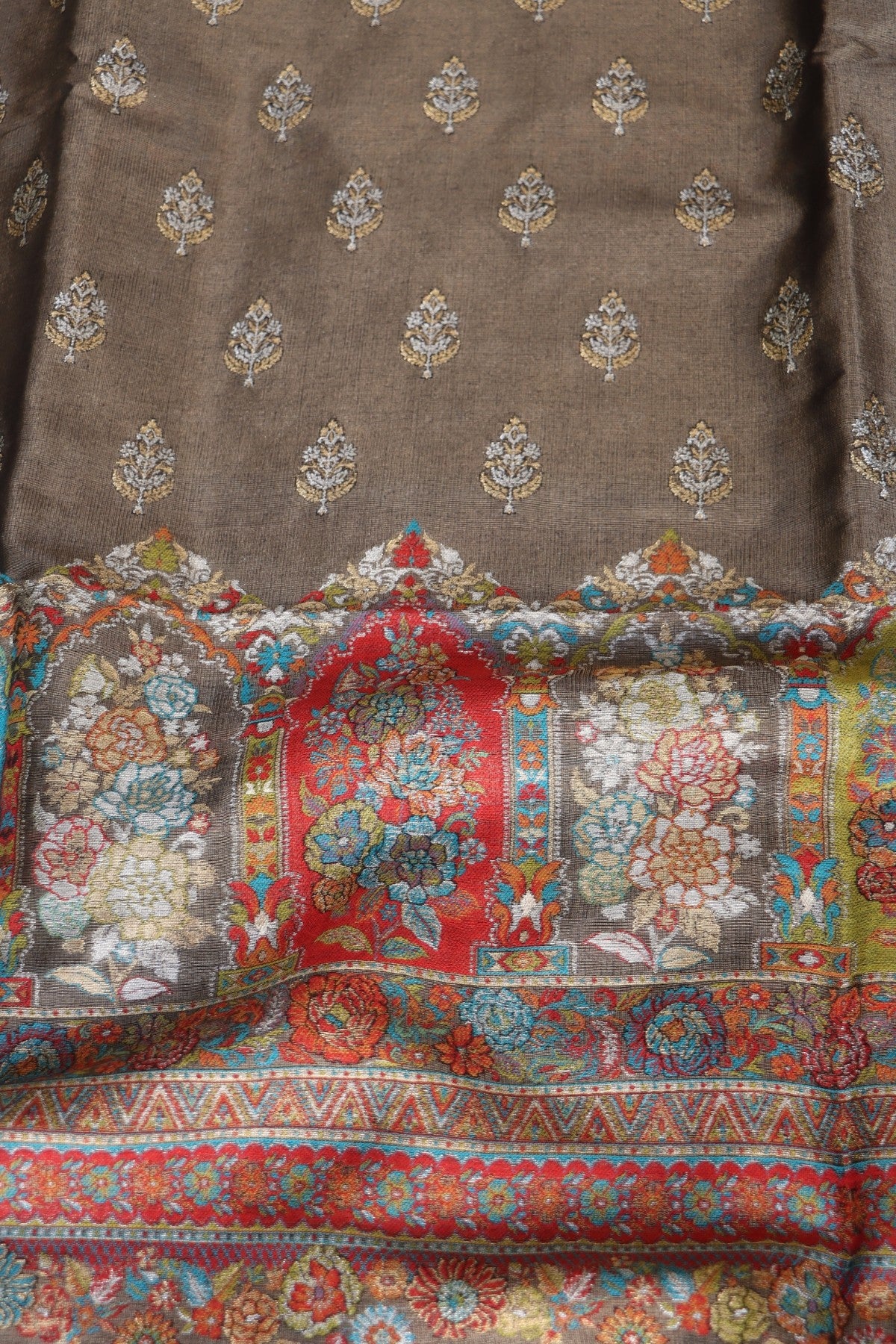 Black Kani Tissue Silk Suit