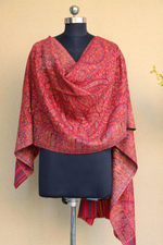 Red Kani Fine Wool Shawl Imperial Weaves