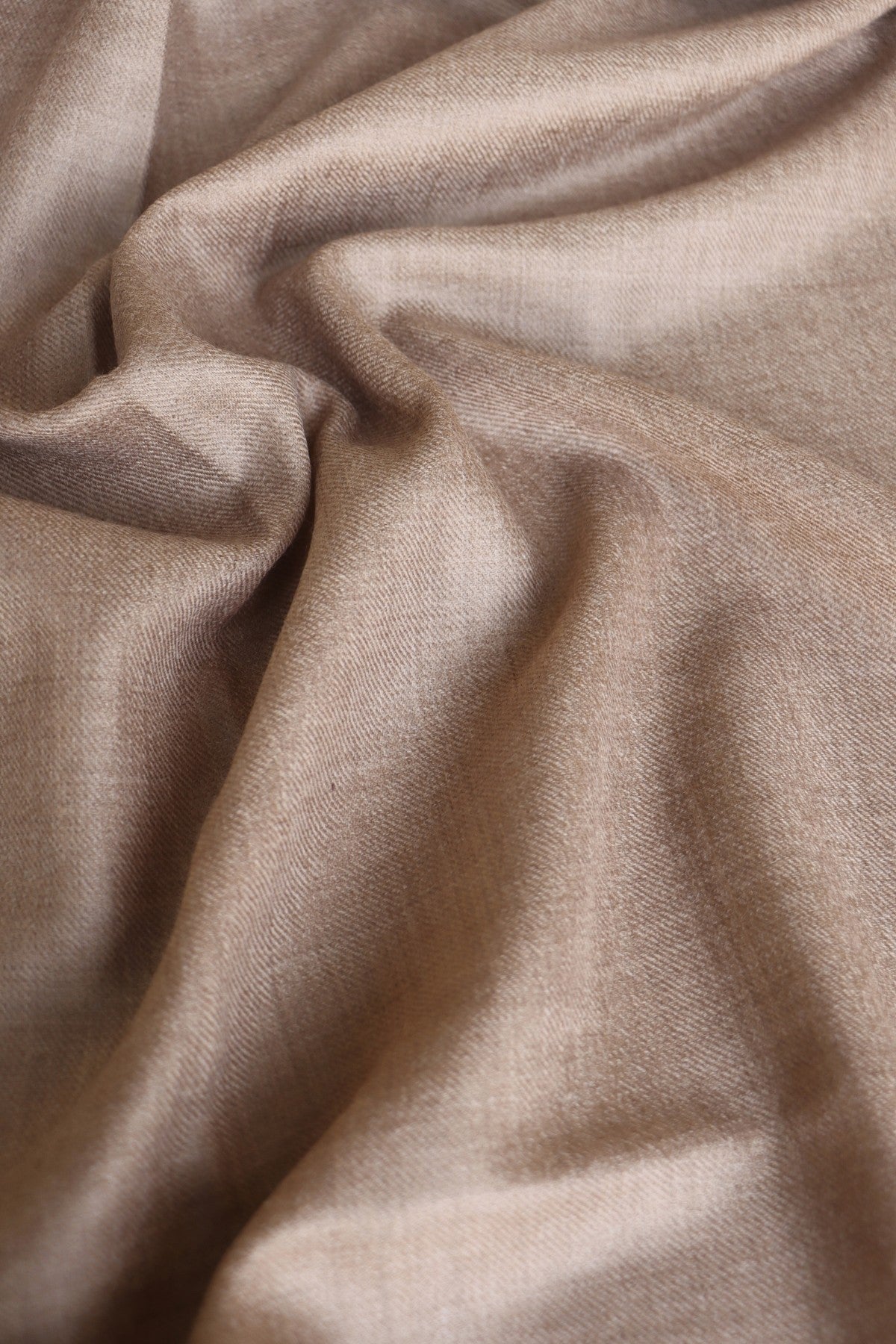 Natural Colored Sozni Embroidered Mens Fine Wool Shawl