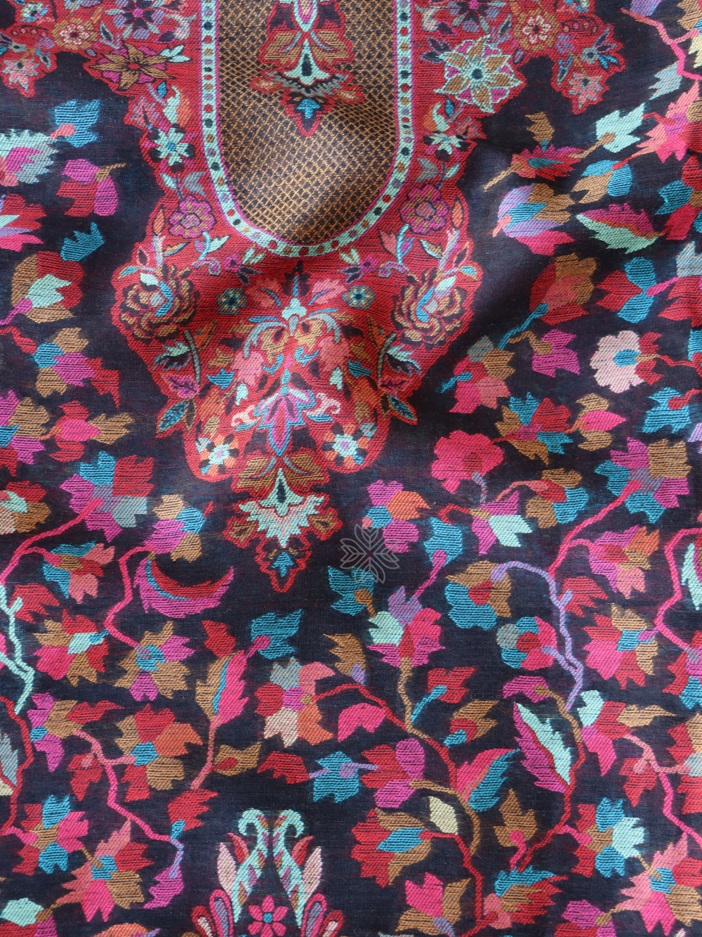 Black Kani Chanderi Silk SuitImperial Weaves