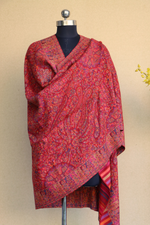 Red Kani Fine Wool Shawl Imperial Weaves