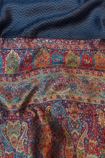 Black Kani Jamawar Pallu Silk Saree