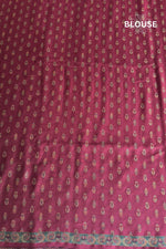 Smoky Black Kani Kalamkari Silk Saree