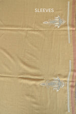 Mustard Fine Wool Zari Embroidered Unstitched Suit