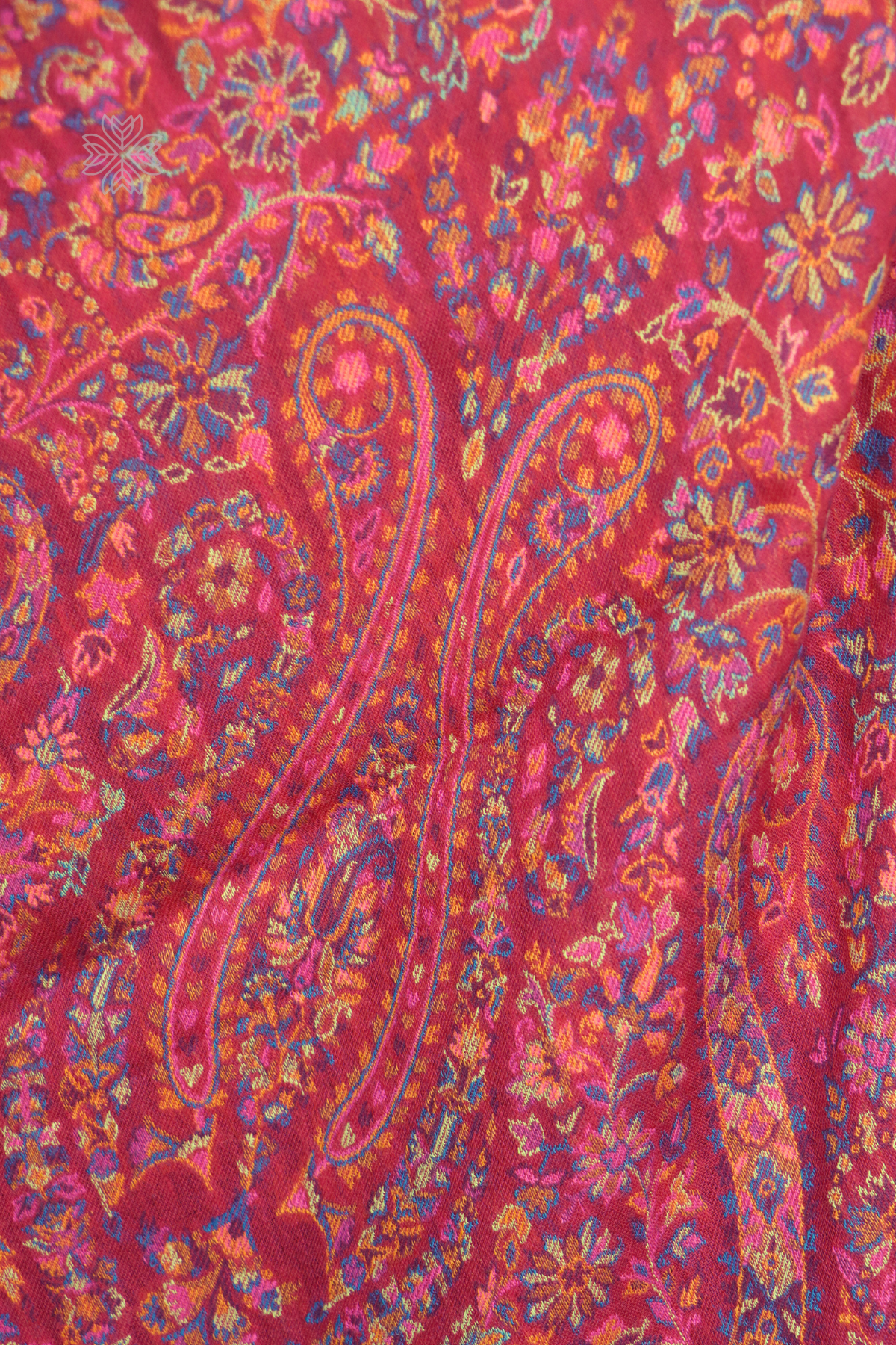 Red Kani Fine Wool Shawl Imperial Weaves