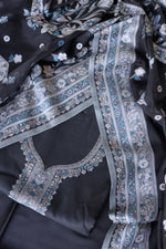 Black Kani Organza Silk Suit