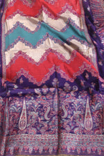 Purple Kani Silk Suit with Zari Dupatta