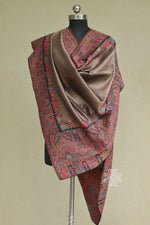 Antique Gold Zari Kani Moonlight Shawl