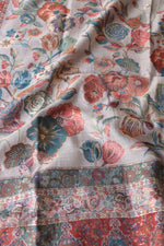 Beige Floral Kani Silk Dupatta