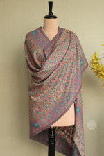 Beige Kani Fine Wool Shawl