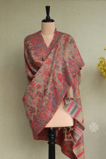 Beige Kani Fine Wool Shawl