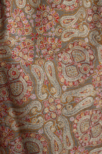 Beige Sozni Jamawar Pashmina Shawl