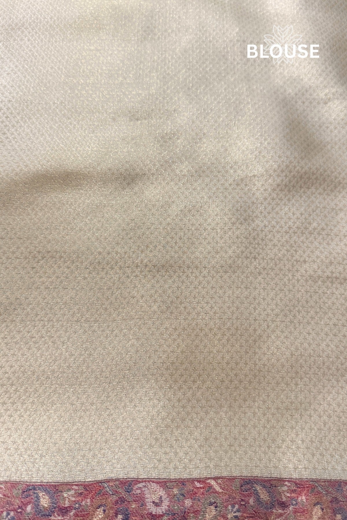 Beige All Over Kani Organza Silk Saree