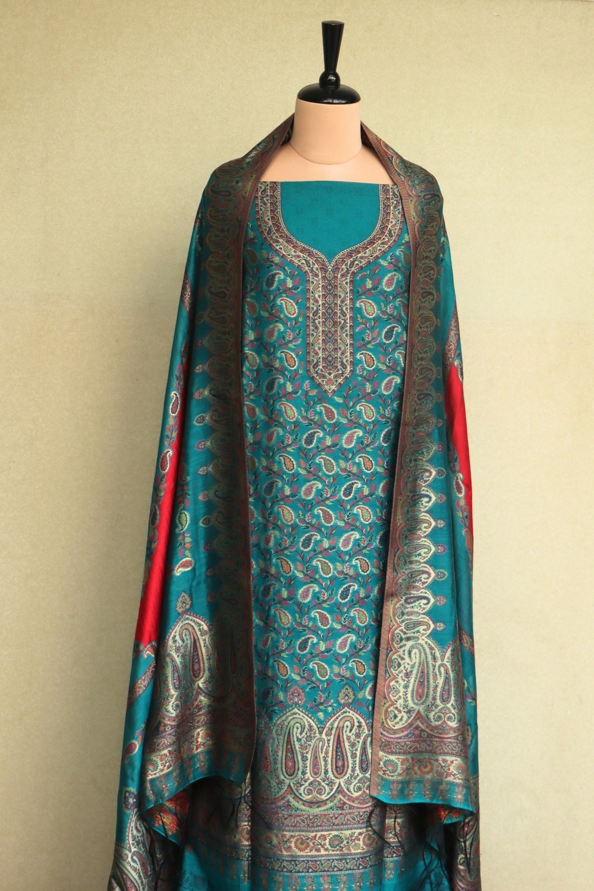 Rama Green Kani Silk Suit
