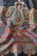 Black Kani Antique Jamawar Silk Saree