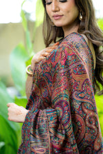 Black Kani Jamawar Silk Saree