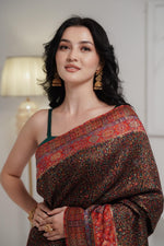 Black Kani Jamawar Silk Saree Imperial Weaves