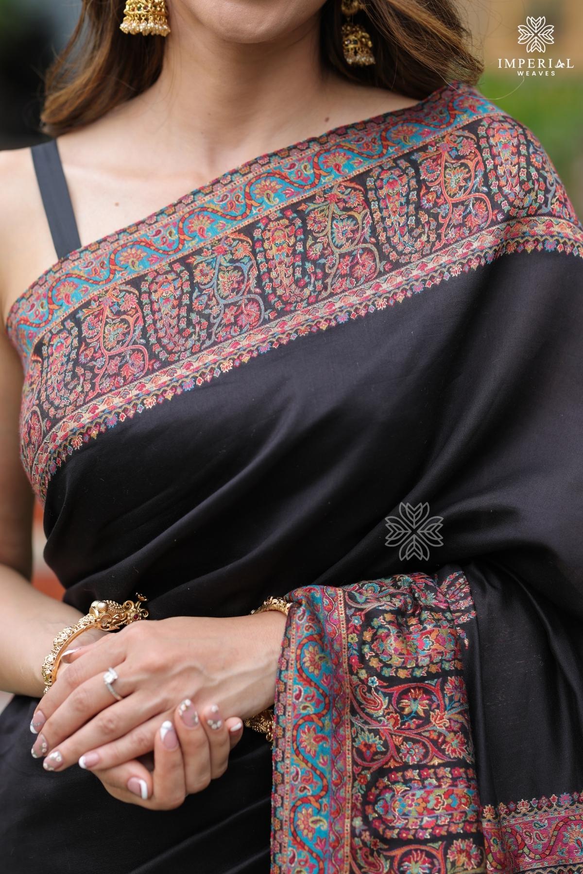 Best Black Silk Saree Online- Imperial Weaves