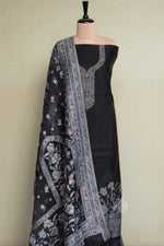 Black Kani Organza Silk Suit