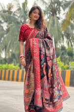 Black Kani Silk Saree