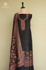 Black Kani Silk Suit
