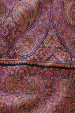 Black Sozni Jamawar Pashmina Shawl