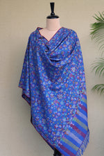 Blue All over Kani Pashmina Shawl