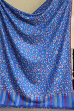 Blue All over Kani Pashmina Shawl