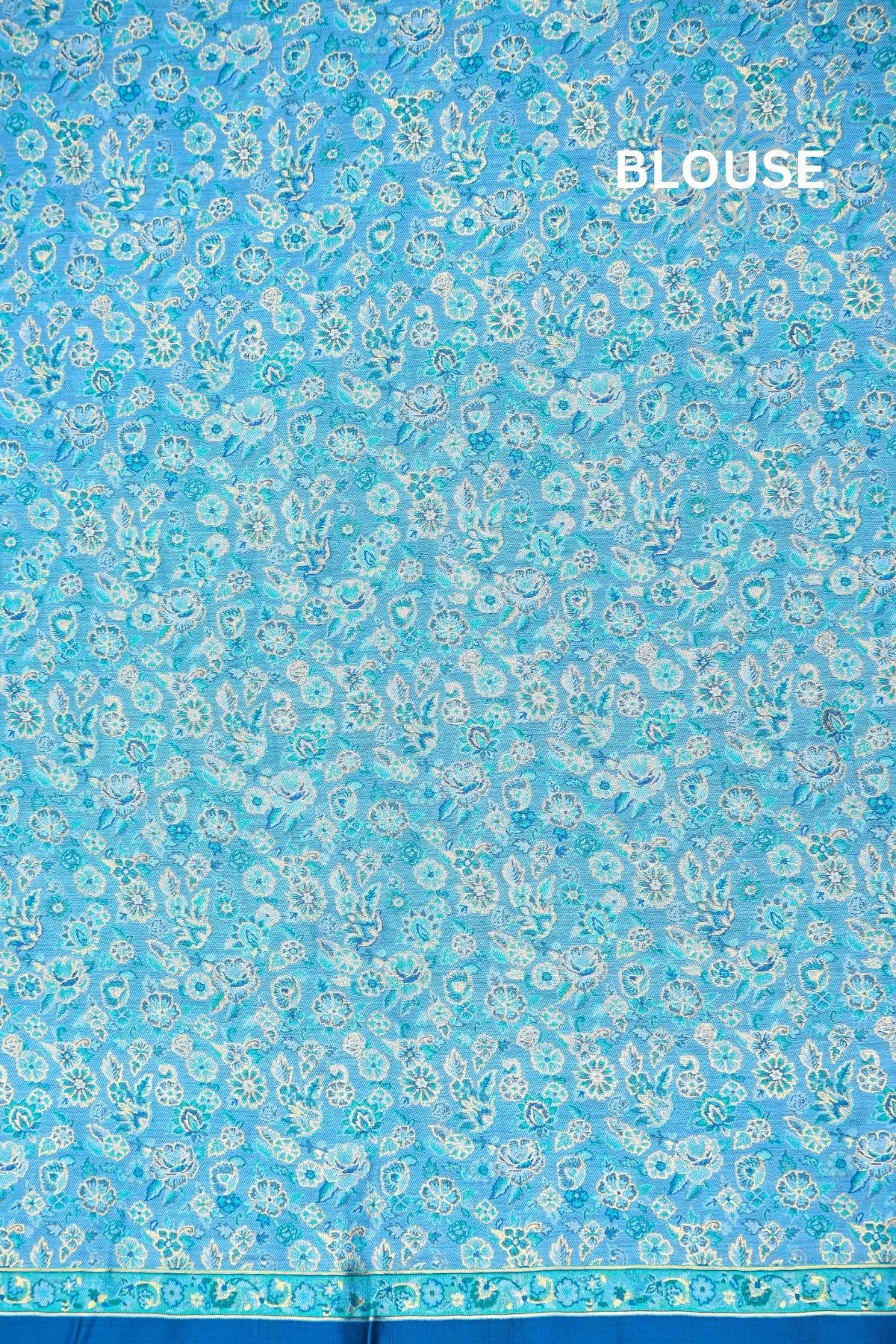 Blue Kani Pallu Silk Saree