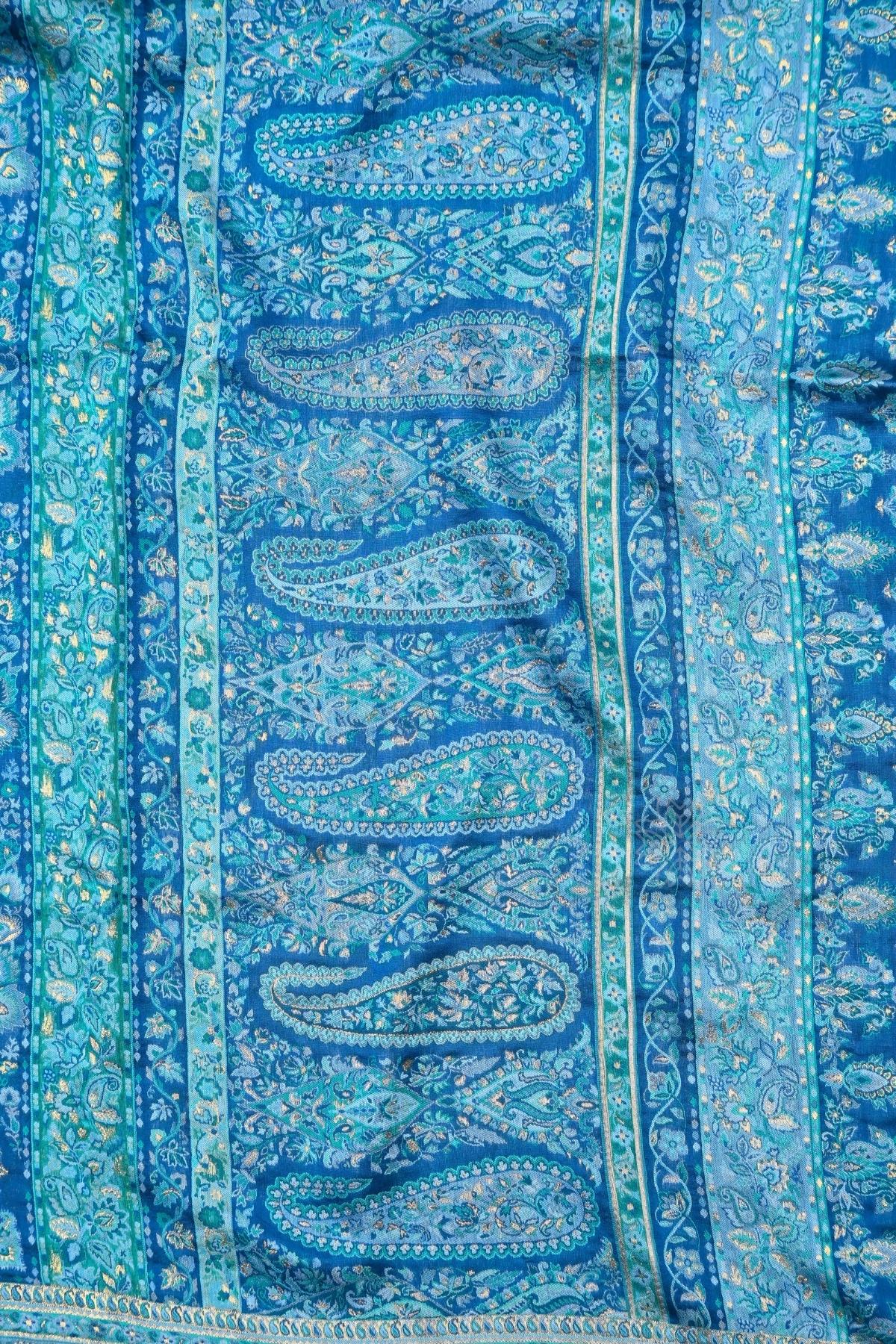 Blue Kani Pallu Silk Saree