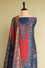 Ink Blue Kani Silk Suit
