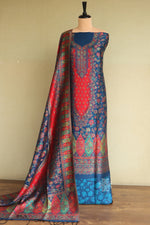 Ink Blue Kani Silk Suit