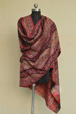 Black Kani Fine Wool Shawl